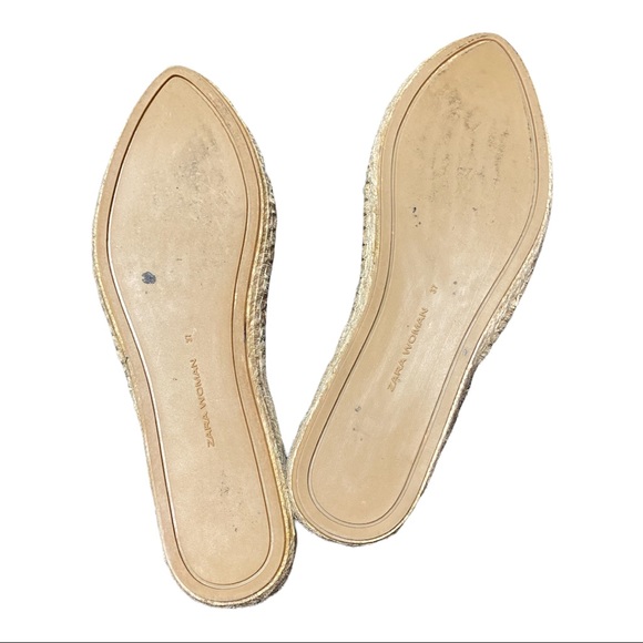 Zara slip on espadrille slides size 7 - Picture 2 of 2